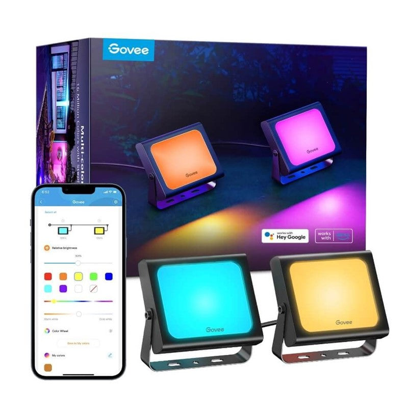 Govee RGBICWW LED Smart Flood Lights - H7060 Govee RGBICWW LED Smart Flood Lights - H7060